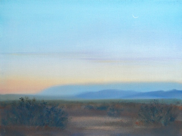DesertMorningWithMoonSliver